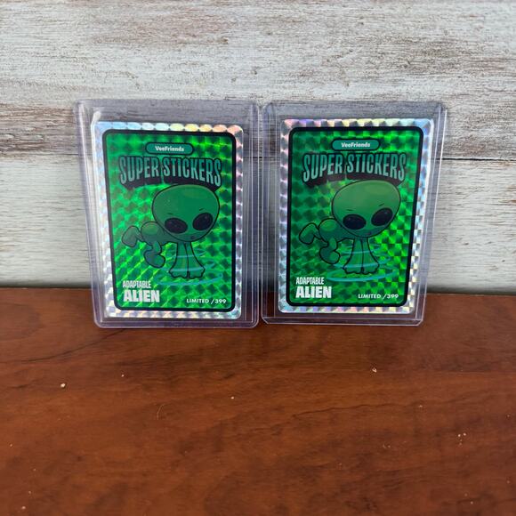 Veefriends Road to Veecon and others Green Ice Lot of Super Stickers x 17 - Picture 6 of 9